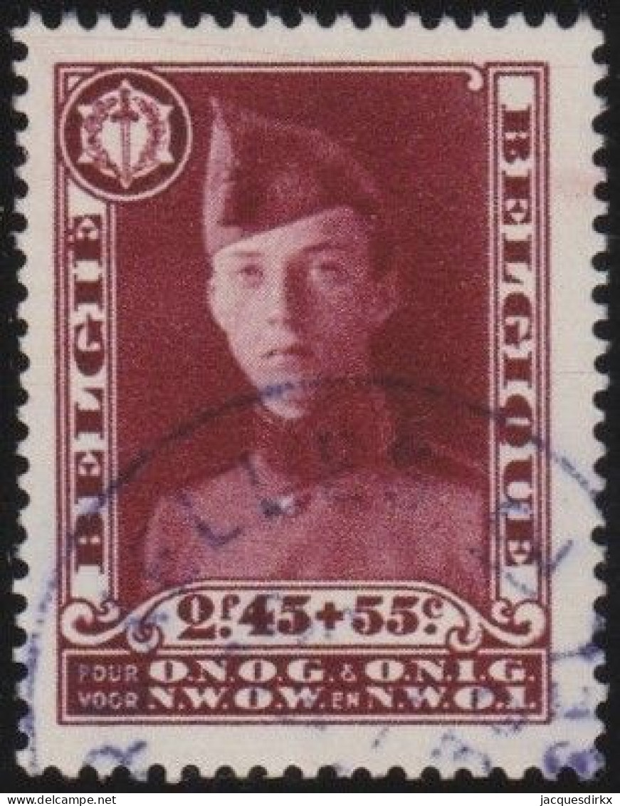 Belgie  .   OBP    .    325  (2 Scans)     .     O    .   Gestempeld     .   /   .    Oblitéré - 1929-1941 Grand Montenez