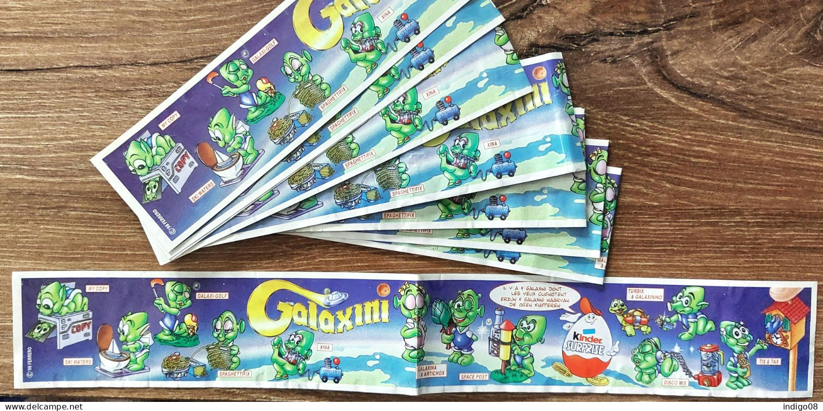 8 Papiers Bpz Galaxini BNL 1999 - Handleidingen