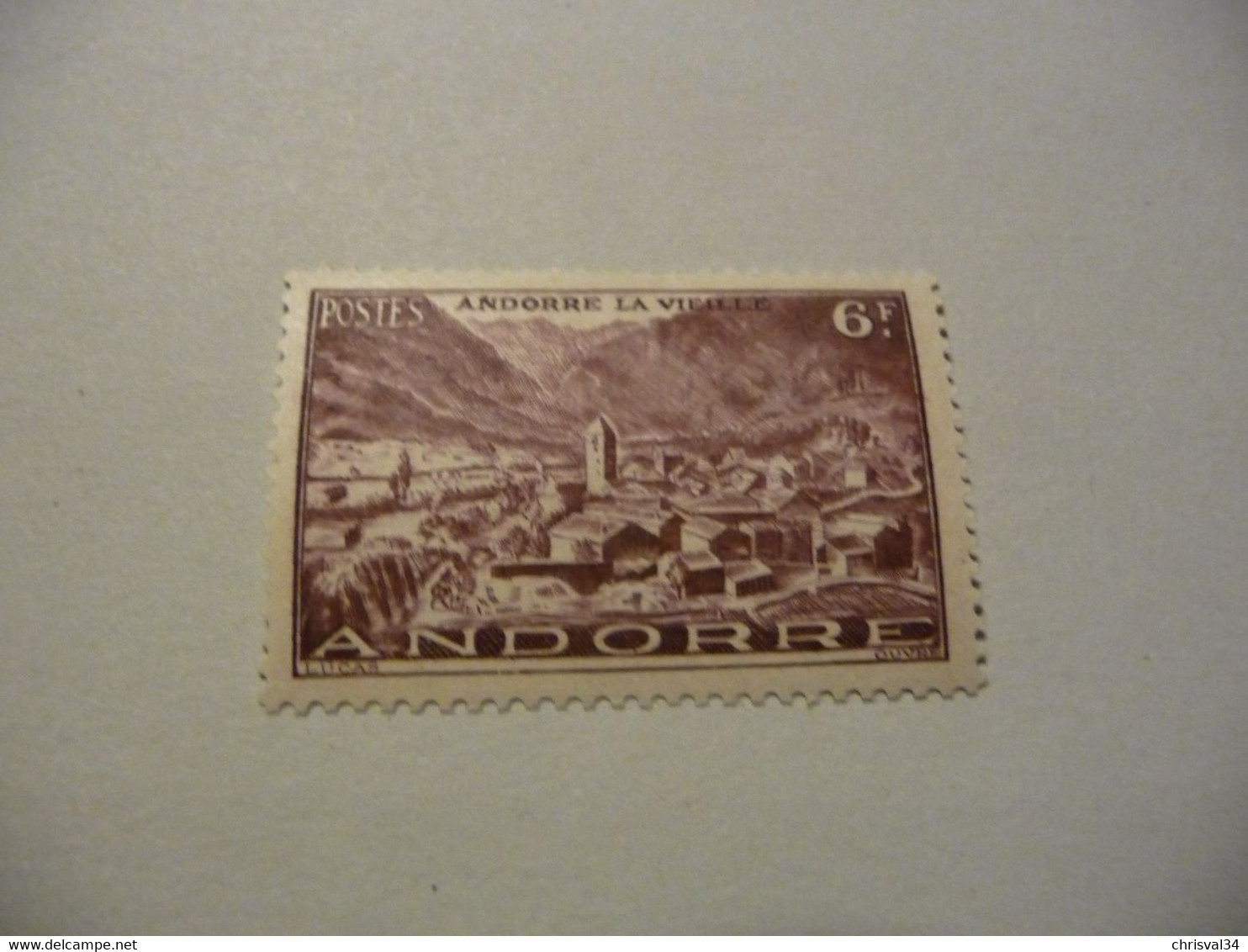 TIMBRE ANDORRE FRANÇAIS  N 125   COTE  0,50  EUROS   NEUF  SANS  CHARNIÈRE - Unused Stamps