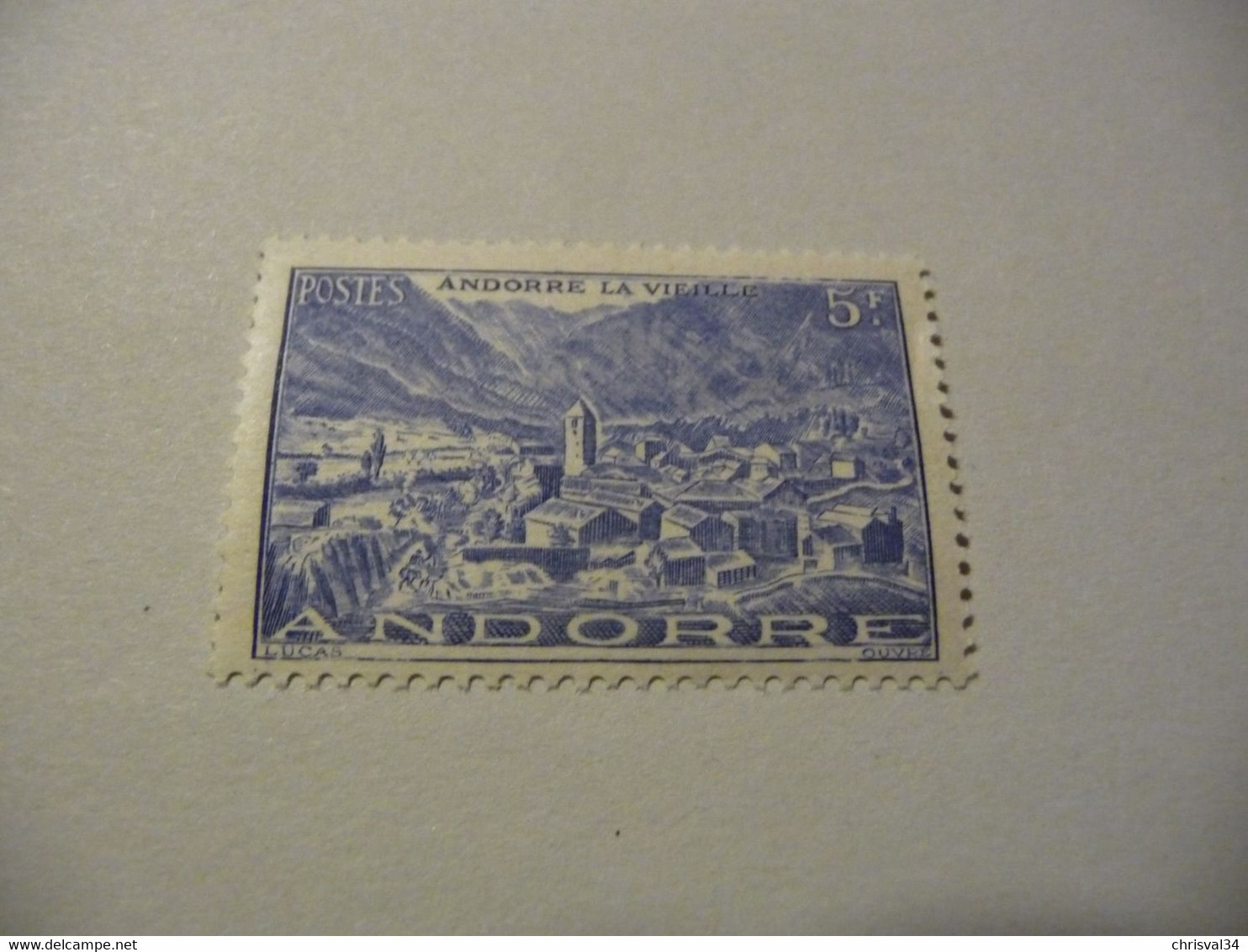 TIMBRE ANDORRE FRANÇAIS  N 109   COTE  0,50  EUROS   NEUF  SANS  CHARNIÈRE - Unused Stamps