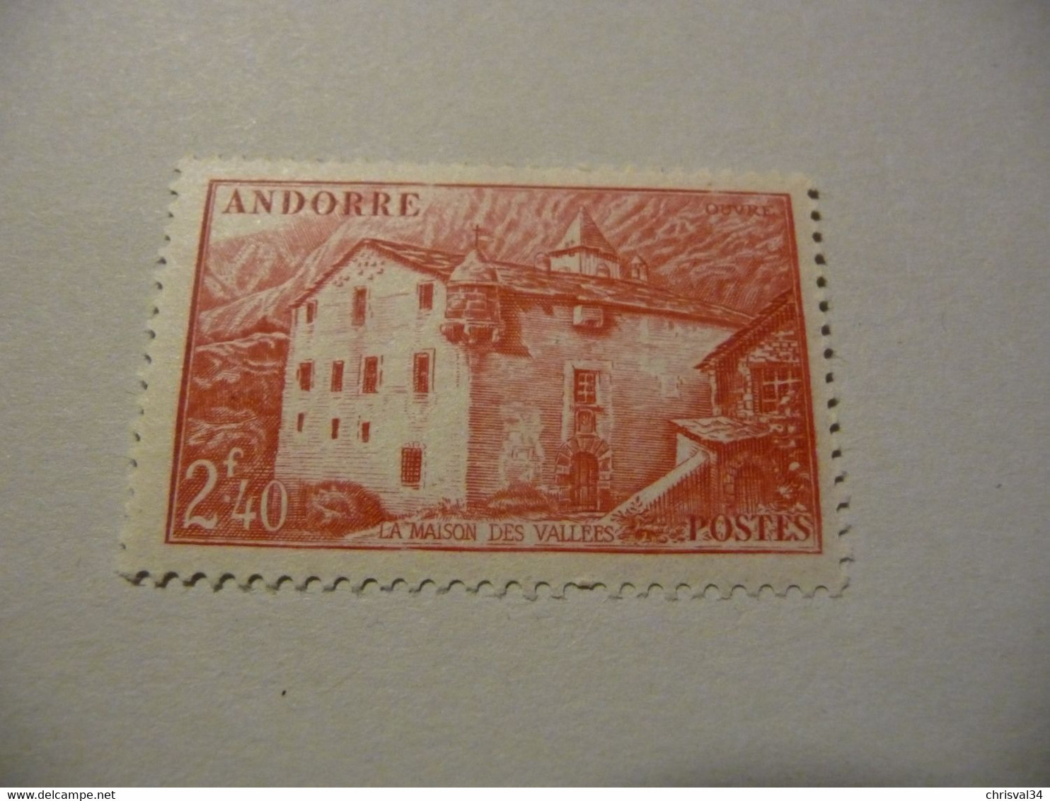 TIMBRE ANDORRE FRANÇAIS  N 104   COTE  0,50  EUROS   NEUF  SANS  CHARNIÈRE - Unused Stamps