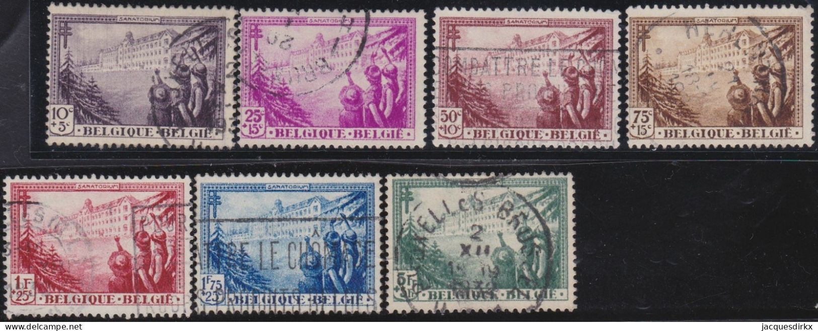 Belgie  .   OBP    .    356/362     .     O    .   Gestempeld     .   /   .    Oblitéré - 1929-1941 Grand Montenez