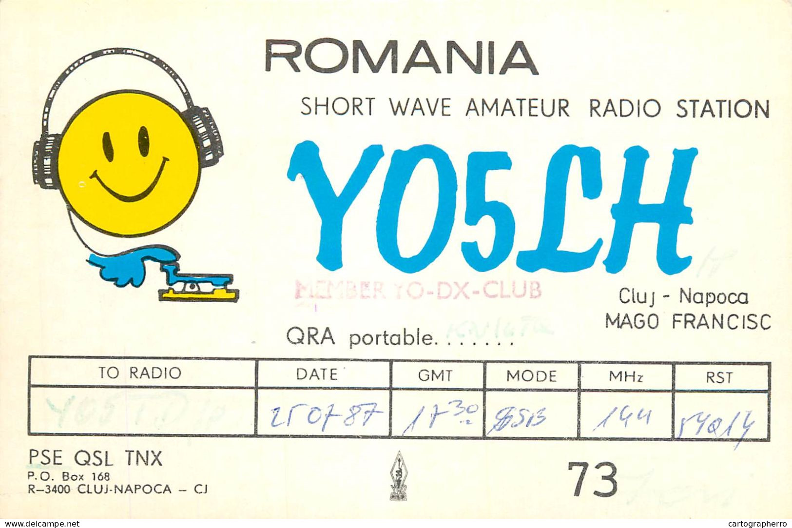Romania Radio Amateur QSL Card Y05LH Y05TD Feri - Radio Amateur