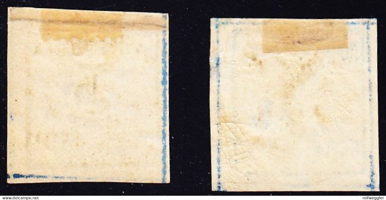 1882 Kozelets Neudruck Der 3k Blau Auf Gelblichem Und Weissem Papier. 1 Marke Rückseitig Leicht Hell. - Zemstvos