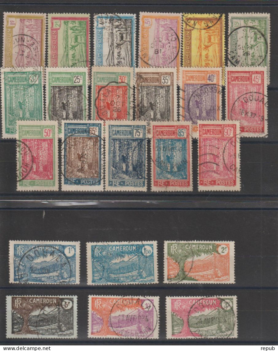 Cameroun 1925-27 Série Courante 106-32 Sauf 112,120, 121 Et 126, 23 Val Oblit Used - Used Stamps