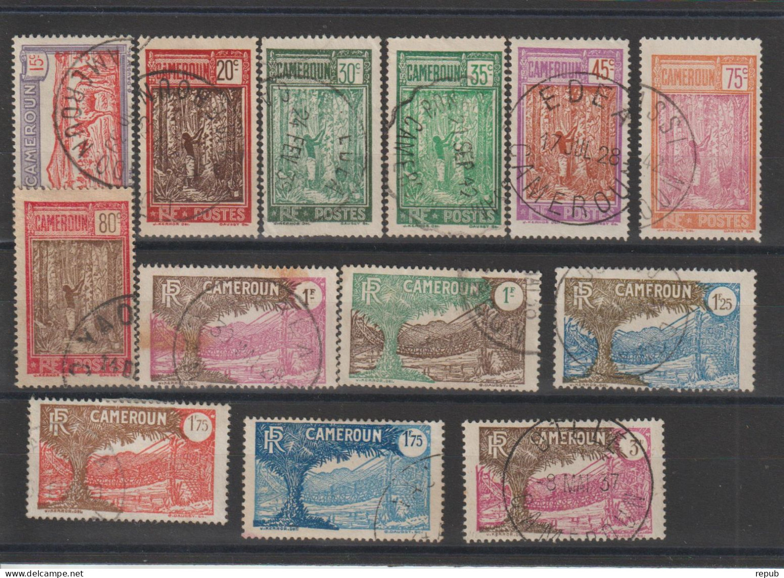 Cameroun 1926 Série Courante 134-48 Sauf 139 Et 144, 13 Val Oblit Used - Used Stamps
