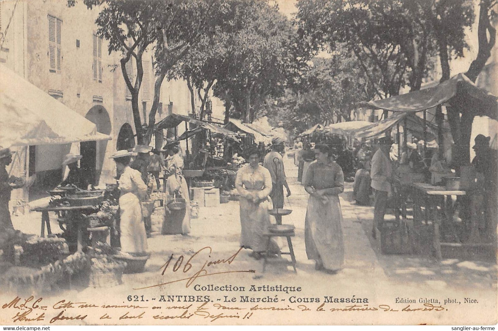 CPA 06 ANTIBES / LE MARCHE COURS MASSENA - Sonstige & Ohne Zuordnung