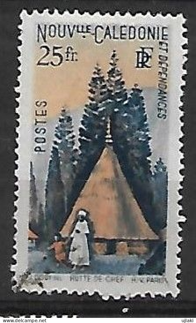 NOUVELLE CALEDONIE: Série Courante: Hutte De Chef Indigene  N°277  Année:1948. - Used Stamps