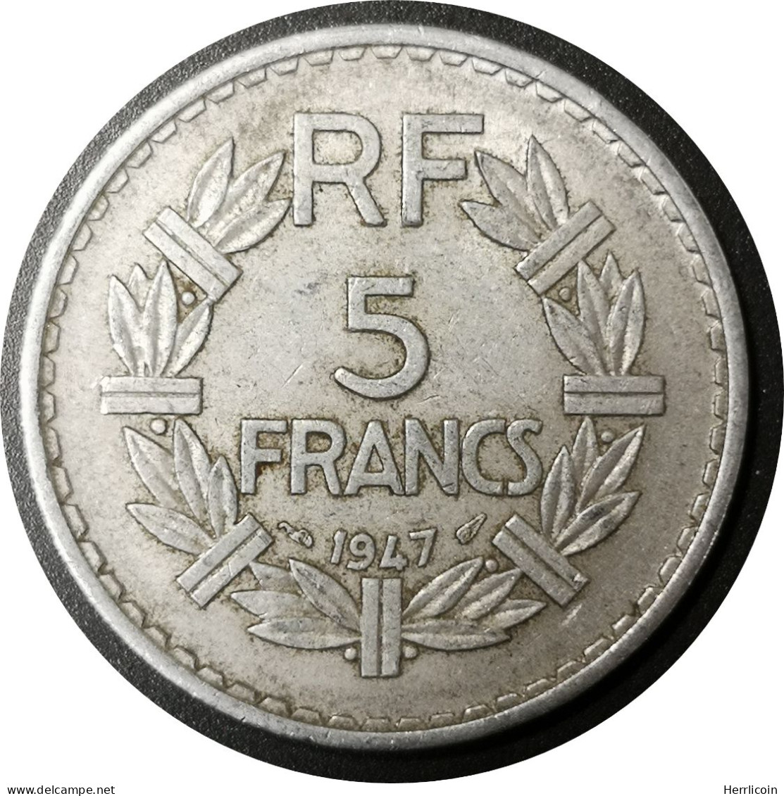 Monnaie France - 1947 - 5 Francs Lavrillier Aluminium - 9 Fermé - 5 Francs