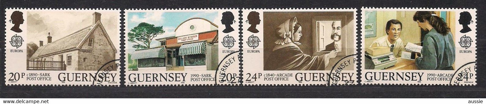 Cept 1990 Guernsey Yvertn° 485-88 (o) Oblitéré Cote 5 Euro - 1990