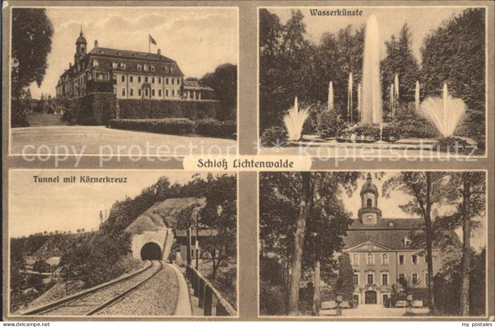 42245516 Lichtenwalde Sachsen Schloss Wasserkuenste Zschopautal Eisenbahn Tunnel - Niederwiesa