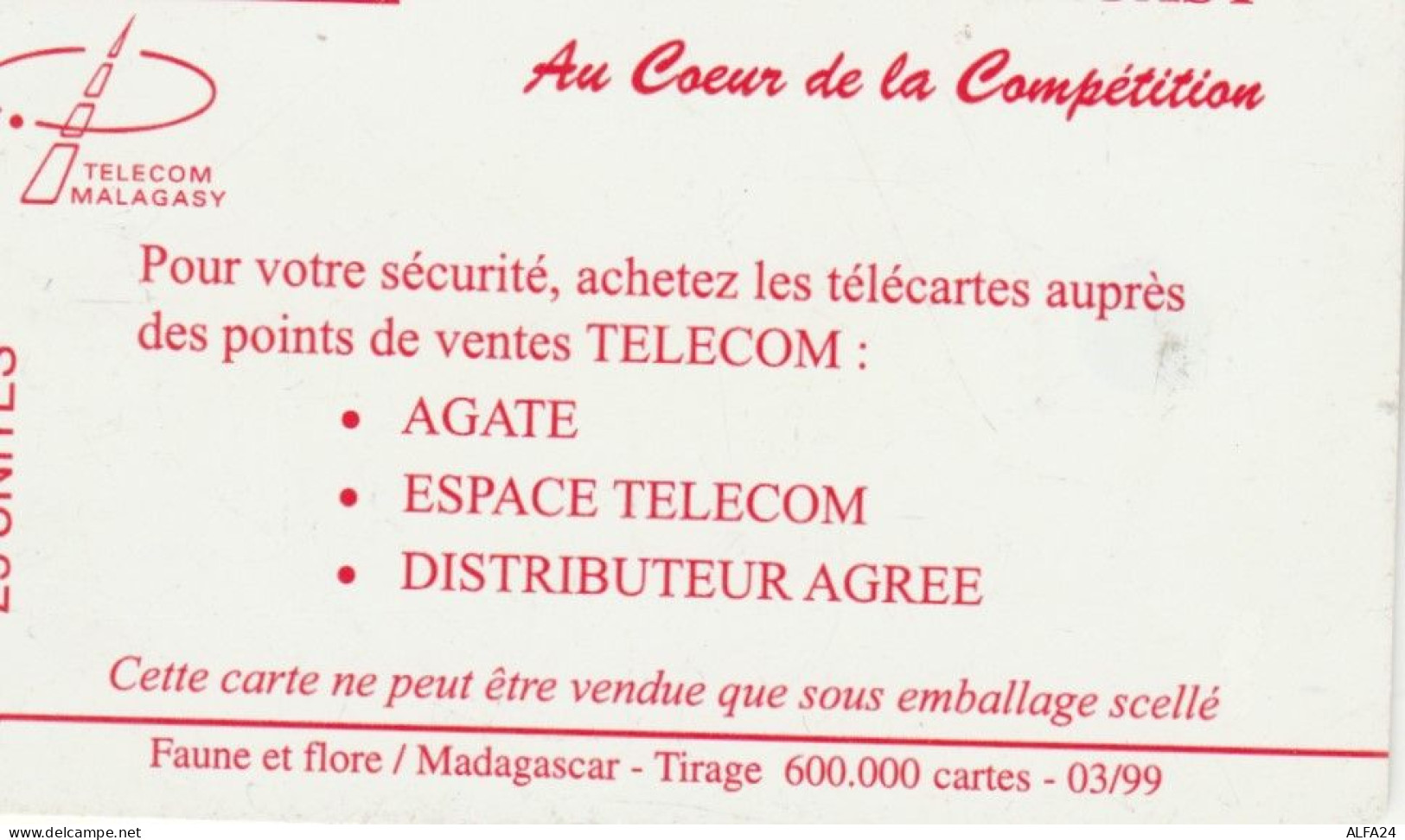 PHONE CARD MADAGASCAR (E83.8.1 - Madagaskar