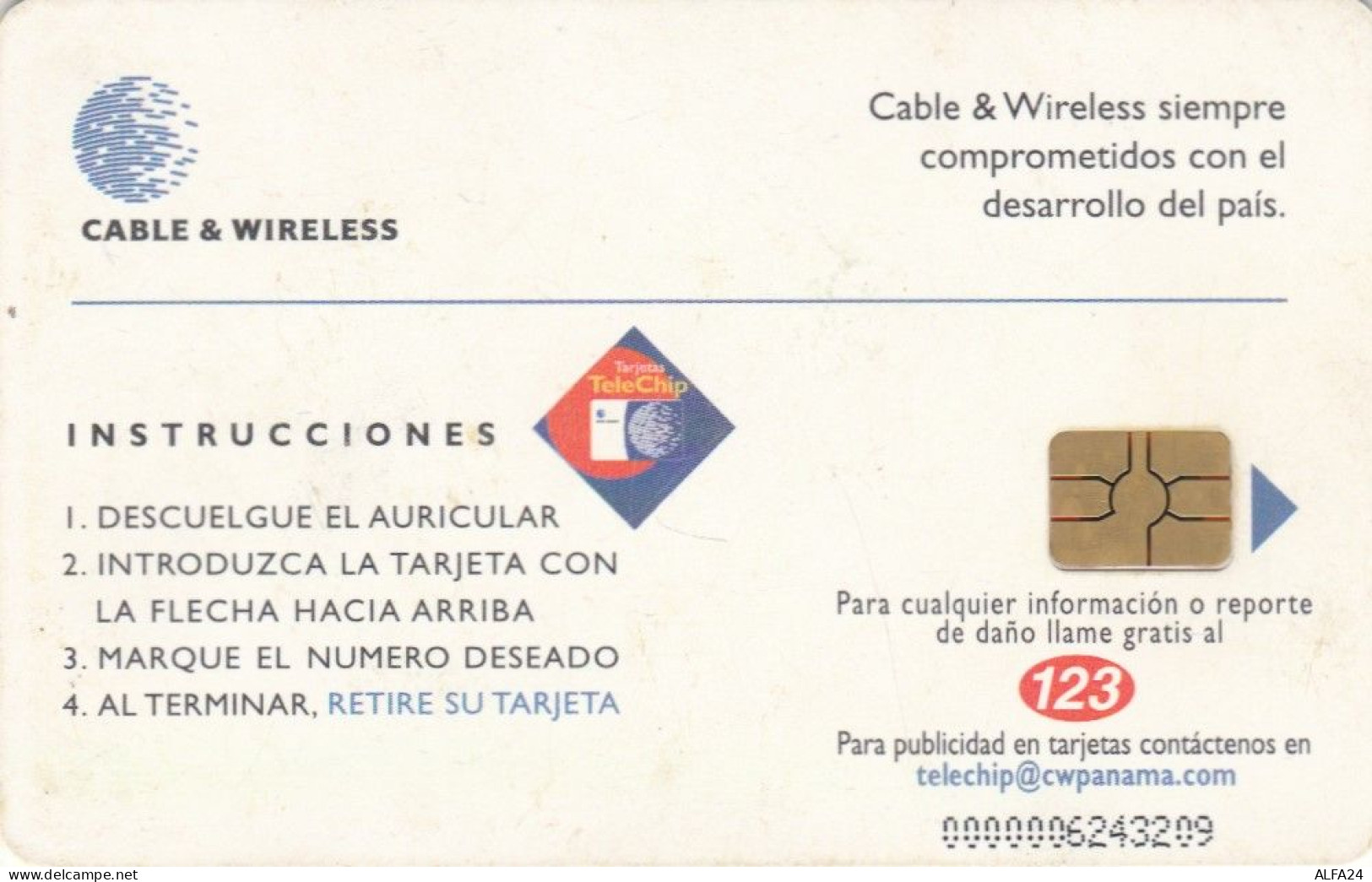 PHONE CARD PANAMA (E83.6.8 - Panamá