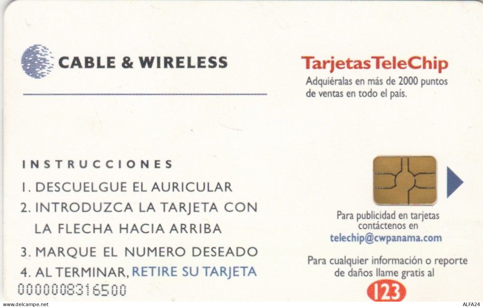 PHONE CARD PANAMA (E83.5.8 - Panama