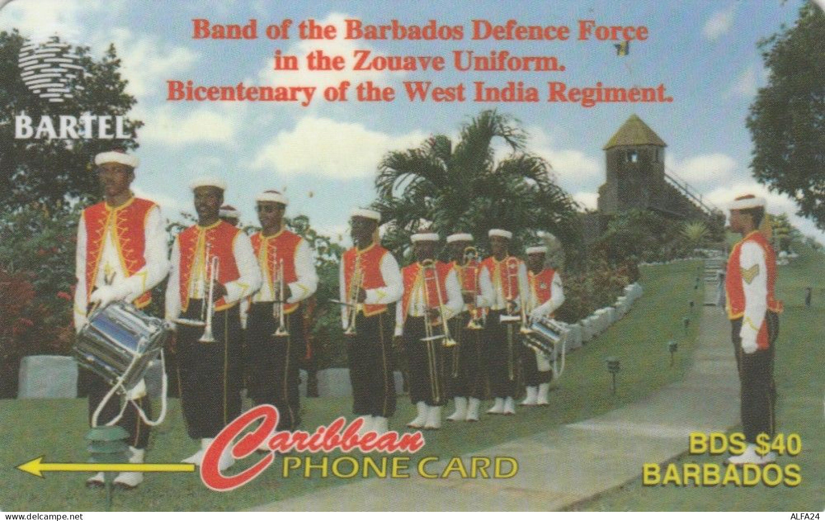 PHONE CARD BARBADOS (E83.3.8 - Barbados (Barbuda)