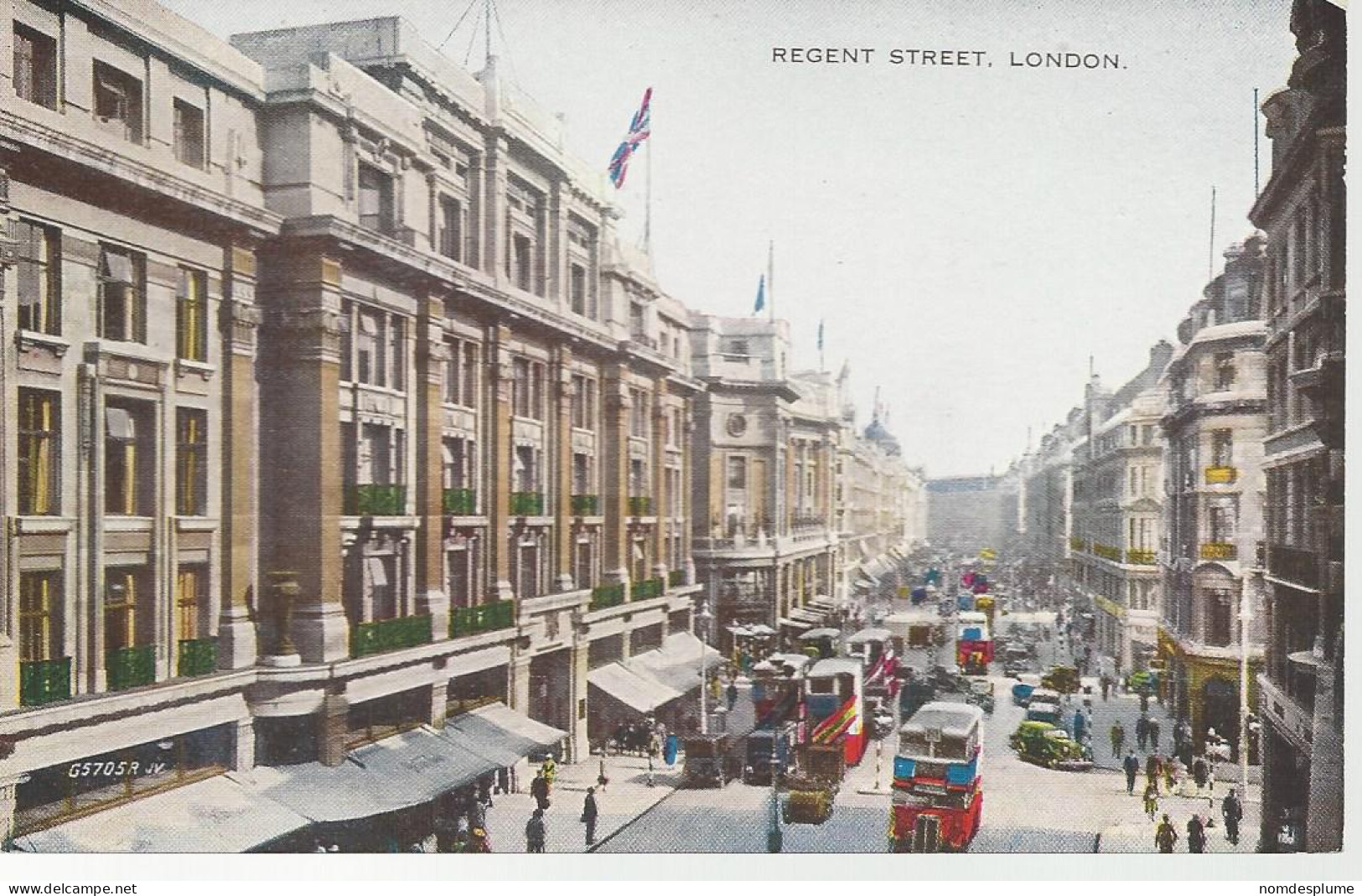 28806) GB UK London Regent Street Valesque Postcard By Valentine's & Sons - London Suburbs