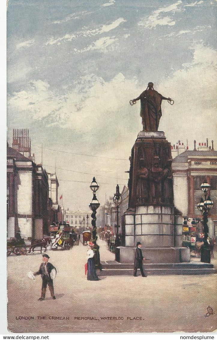28815) GB UK London Crimean Memorial Waterloo Place Oilette By Tuck's Post Card - London Suburbs