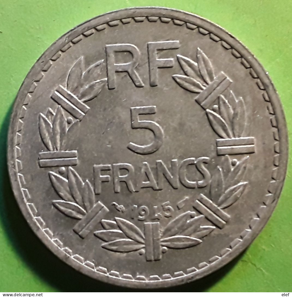 Monnaie Moneta Coin   France , 5 F FRANCS , LAVRILLIER , 1945 - 5 Francs