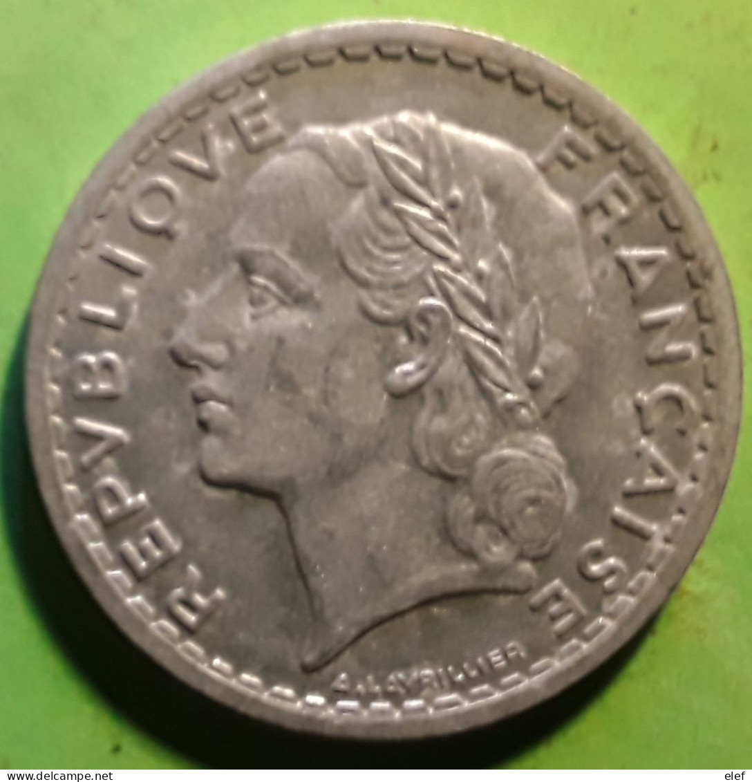 Monnaie Moneta Coin   France , 5 F FRANCS , LAVRILLIER , 1945 - 5 Francs