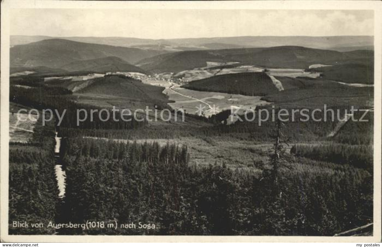 42244424 Sosa Erzgebirge Panorama Blick Vom Auersberg Sosa - Sosa