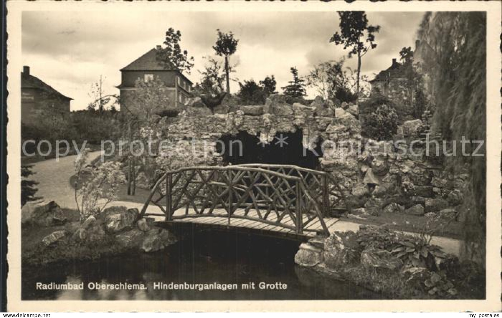 42244423 Oberschlema Erzgebirge Hindenburganlagen Mit Grotte Radiumbad Oberschle - Bad Schlema