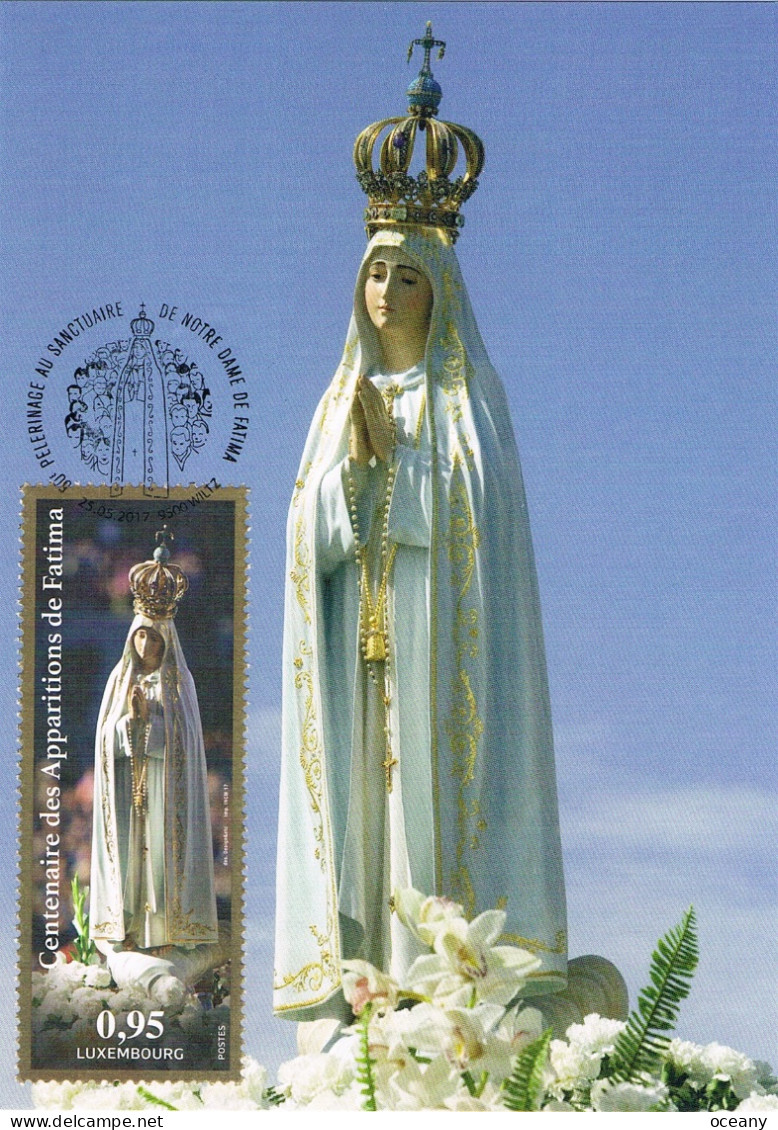 Luxembourg - Centenaire Des Apparitions De Notre-Dame De Fatima CM 2069 (année 2017) - Maximumkaarten