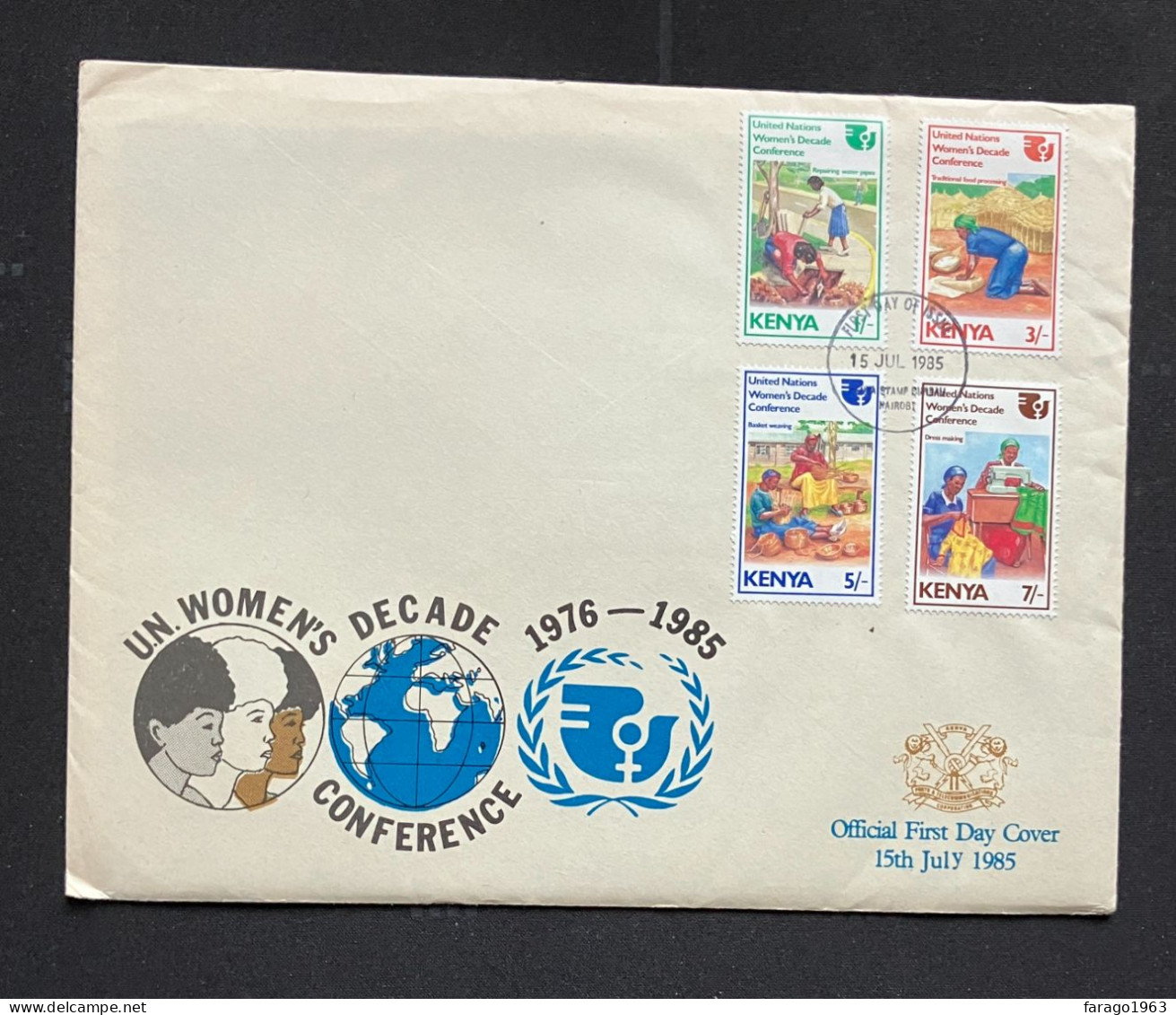 1985 Kenya Women's Decade First Day Cover With New Issue Brochure - Kenia (1963-...)