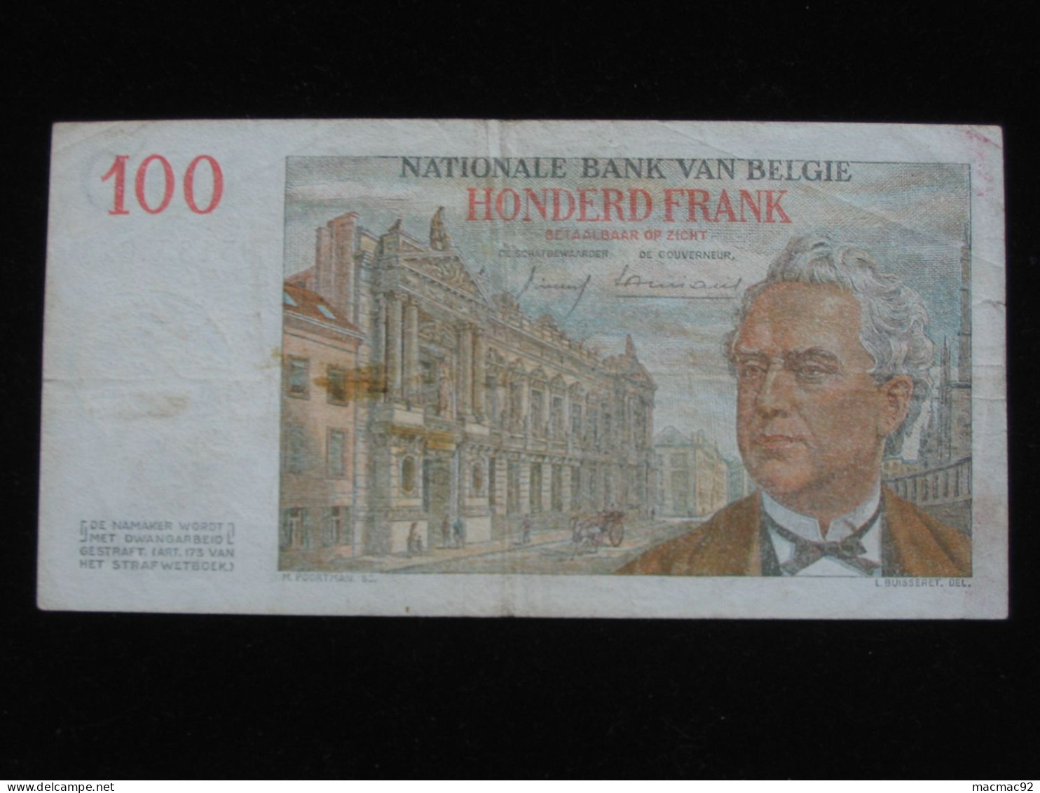 BELGIQUE - 100 Francs 1957 - Banque Nationale De Belgique  **** EN ACHAT IMMEDIAT **** - 100 Francos