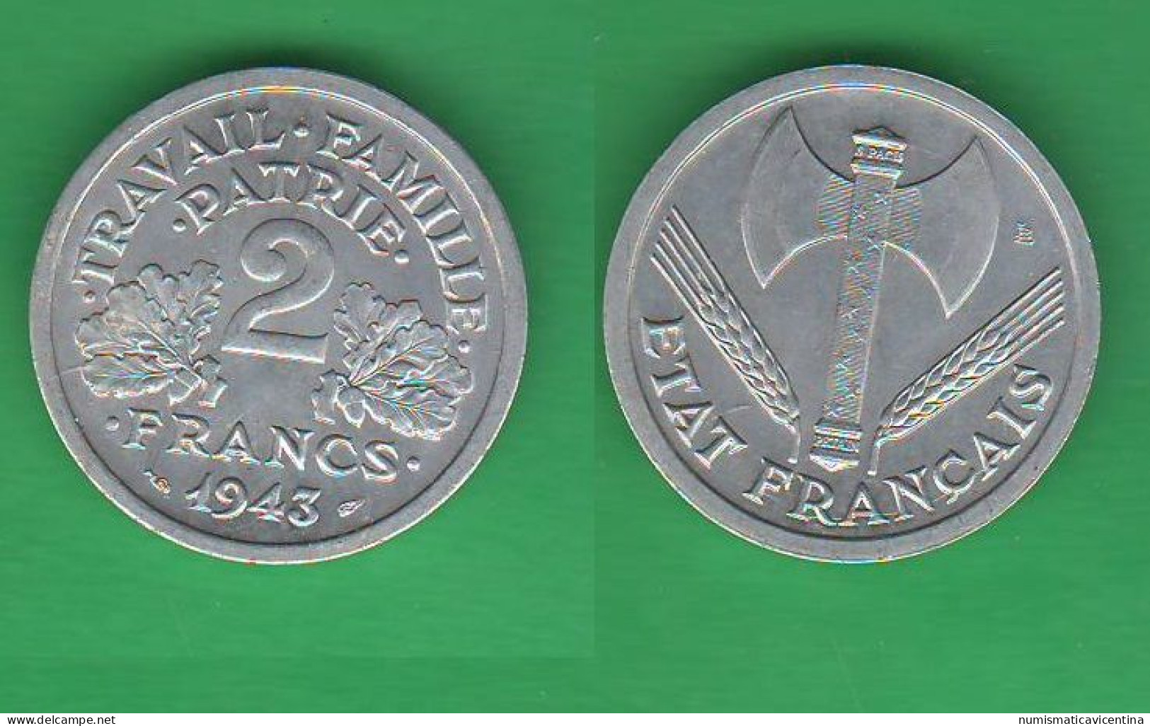 Francia France 2 Francs 1943 - 2 Francs