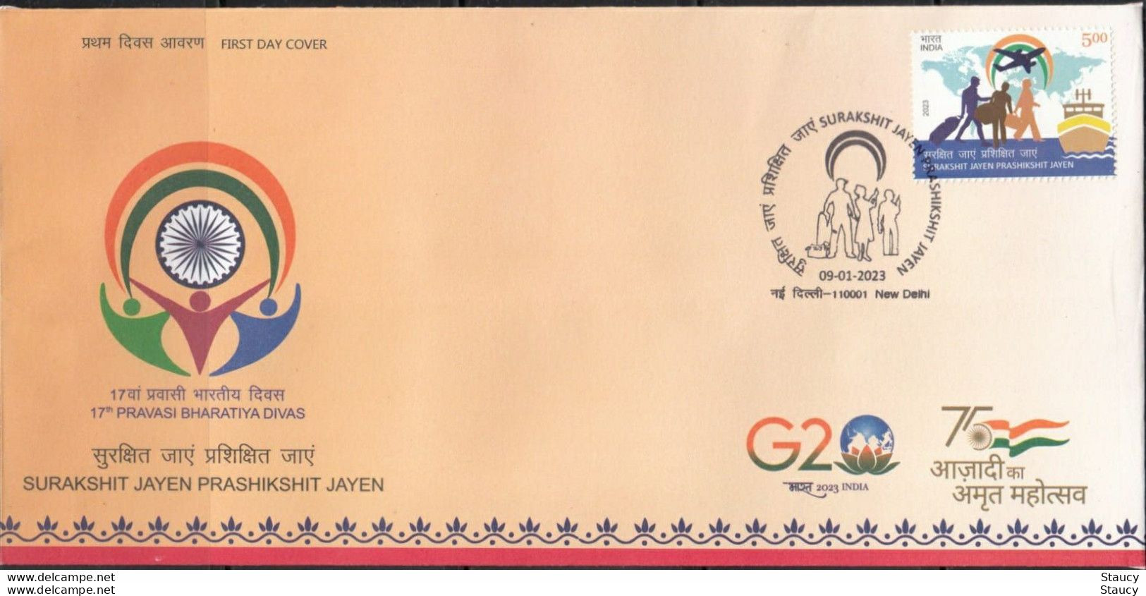 India 2023 Complete Year Collection Of 47 FIRST DAY COVER'S FDC'S Year Pack As Per Scan RARE To Get - Années Complètes