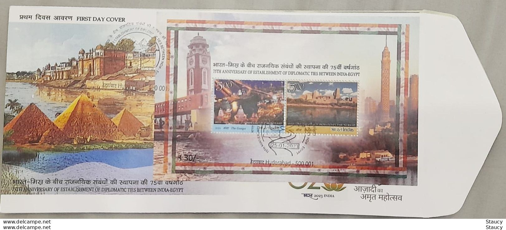 India 2023 Complete Year Collection Of 47 FIRST DAY COVER'S FDC'S Year Pack As Per Scan RARE To Get - Komplette Jahrgänge