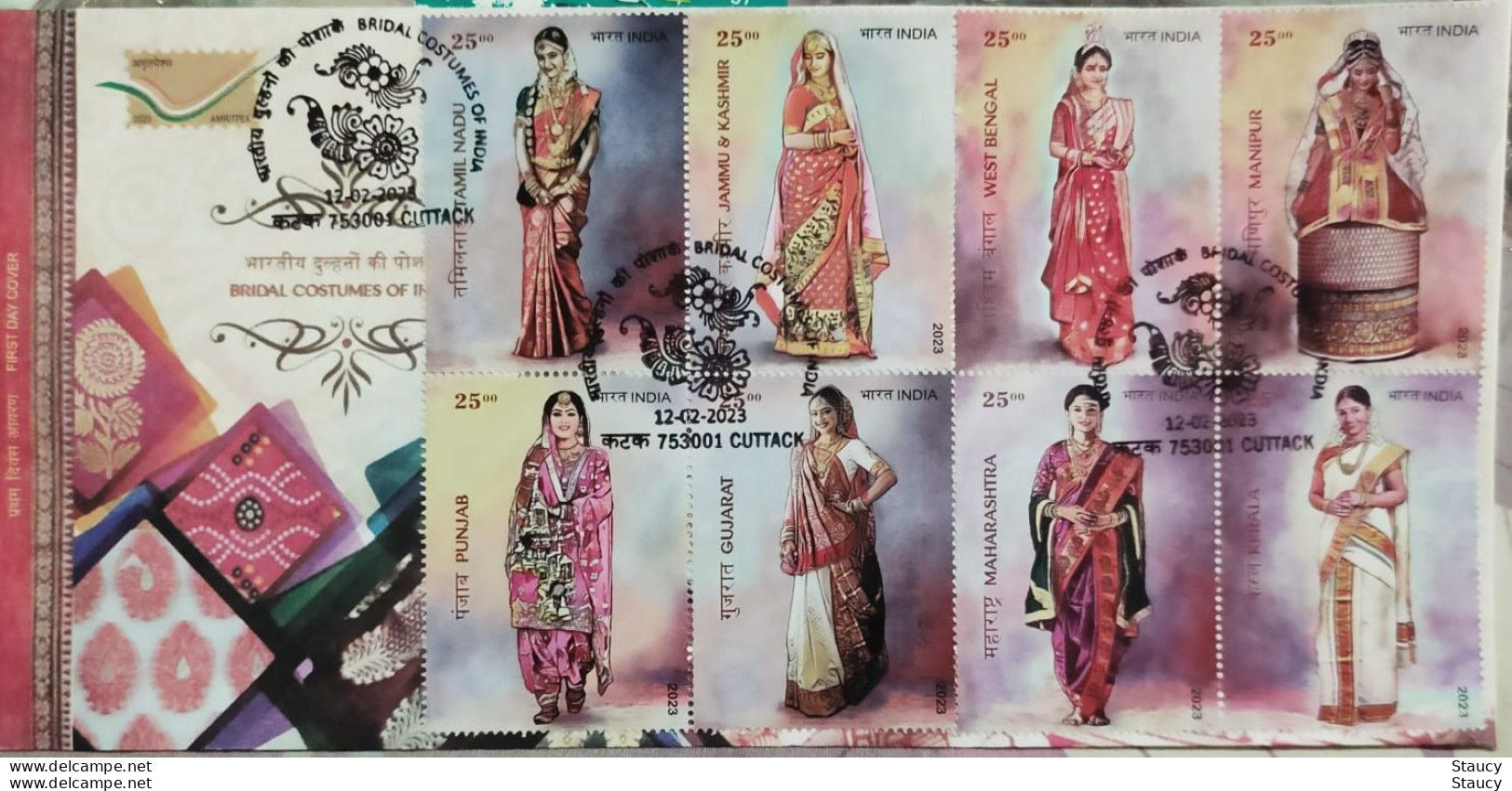 India 2023 Complete Year Collection of 47 FIRST DAY COVER'S FDC'S year Pack as per scan RARE to get