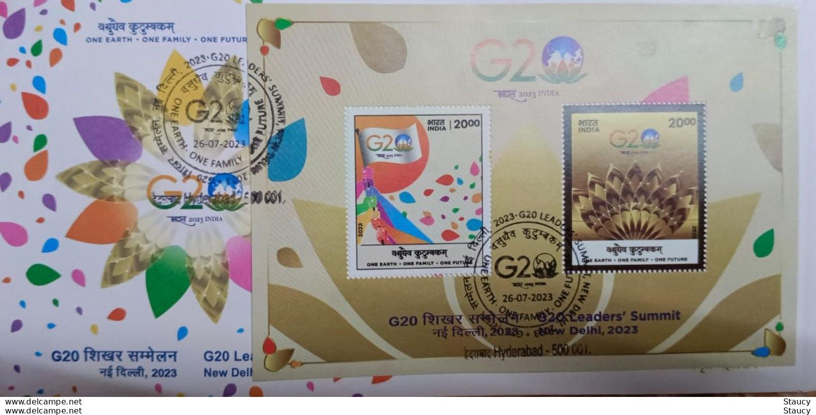 India 2023 Complete Year Collection of 47 FIRST DAY COVER'S FDC'S year Pack as per scan RARE to get