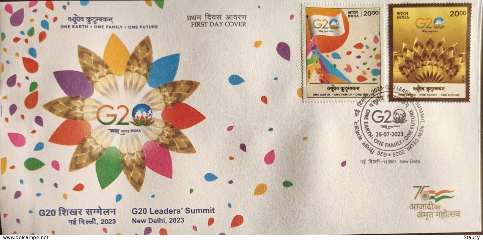 India 2023 Complete Year Collection of 47 FIRST DAY COVER'S FDC'S year Pack as per scan RARE to get