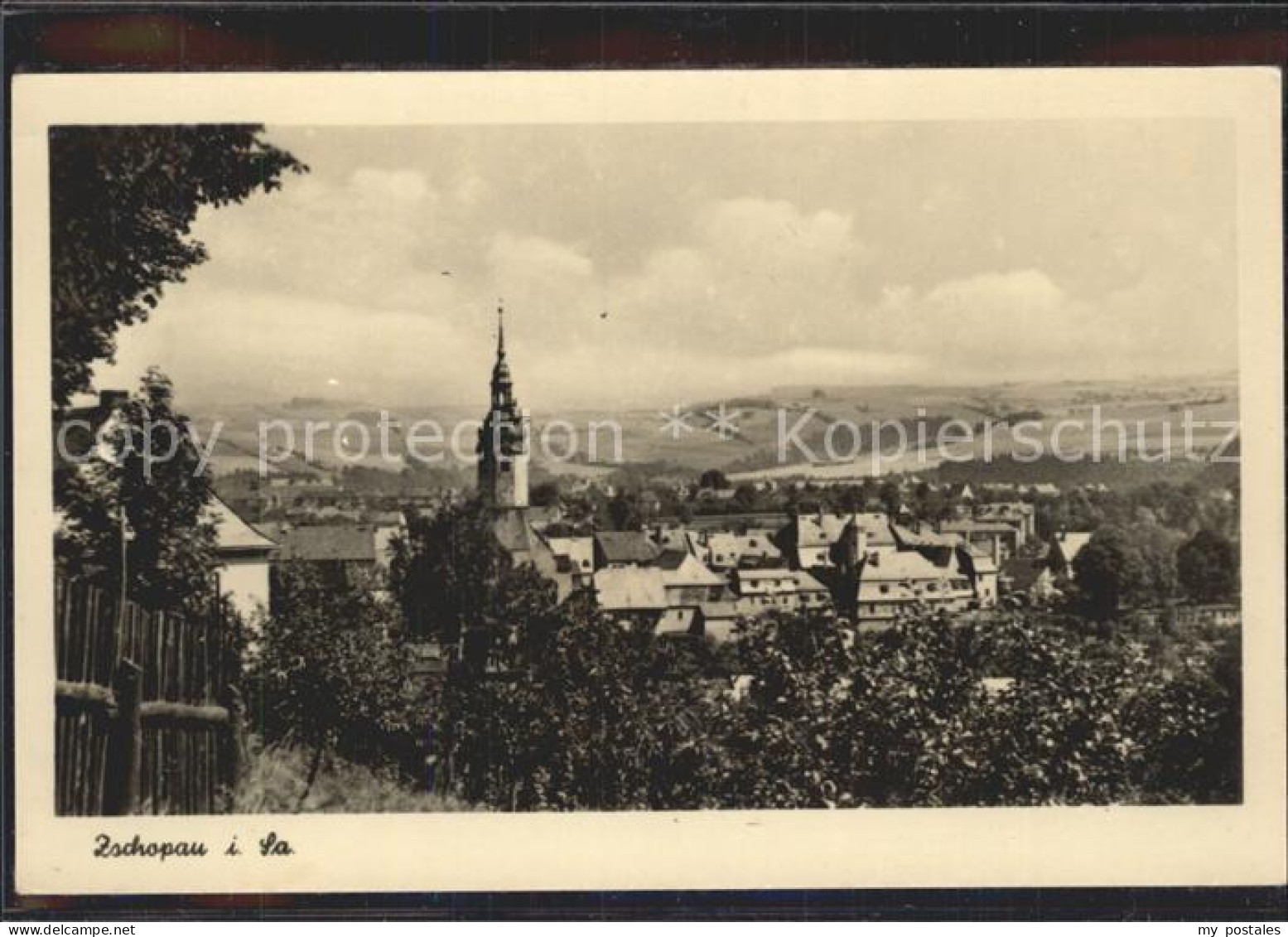 42243307 Zschopau Ortsansicht Mit Kirche Zschopau - Zschopau