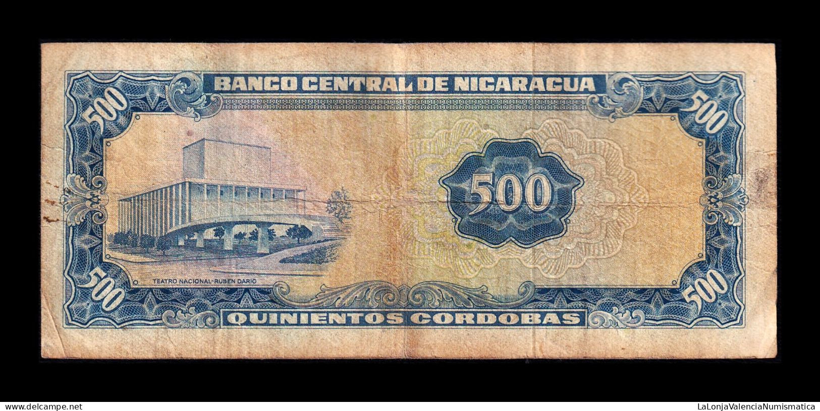 Nicaragua 500 Córdobas 1979 Pick 133 Serie E Bc/Mbc F/Vf - Nicaragua