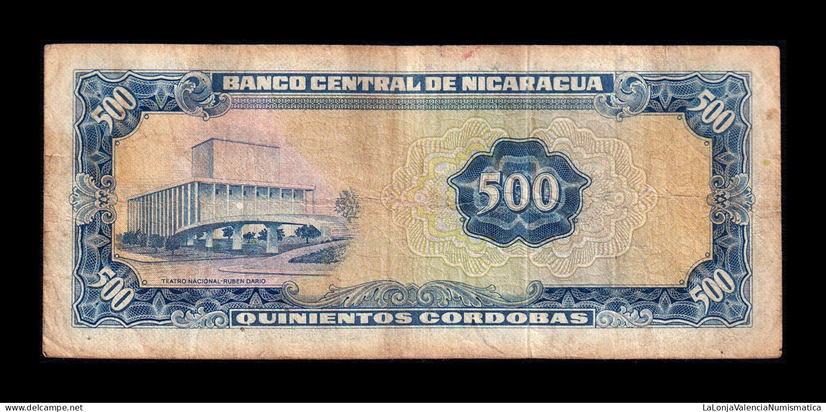 Nicaragua 500 Córdobas 1979 Pick 133 Serie E Bc/Mbc F/Vf - Nicaragua