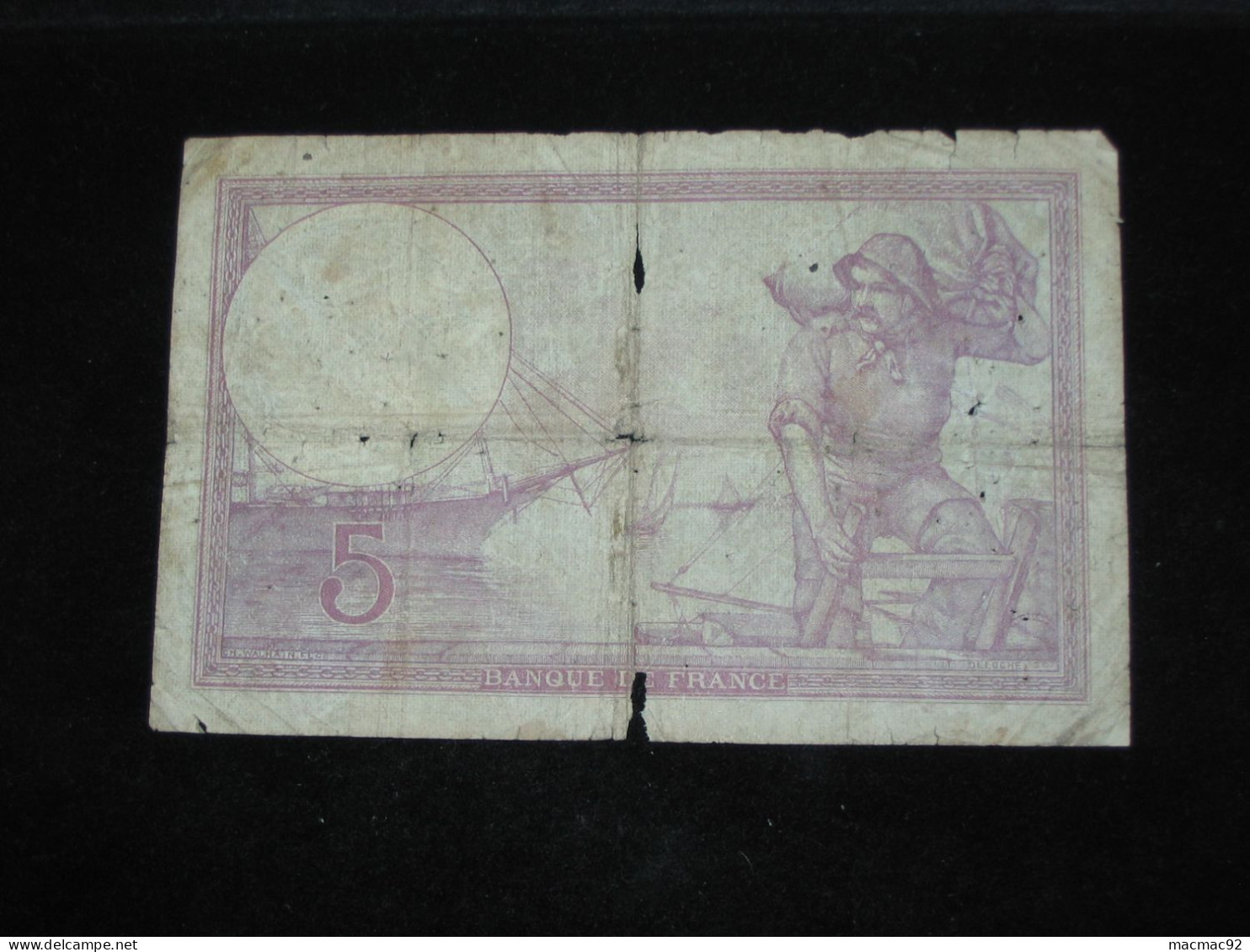 5 Francs - Cinq Francs Violet  27-8-1918   **** EN ACHAT IMMEDIAT **** - 5 F 1917-1940 ''Violet''