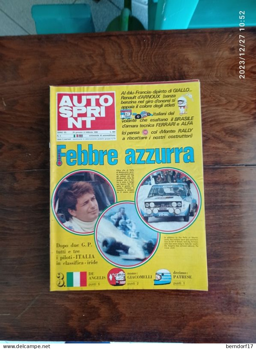 AUTOSPRINT - LOTTO - Autosport - F1