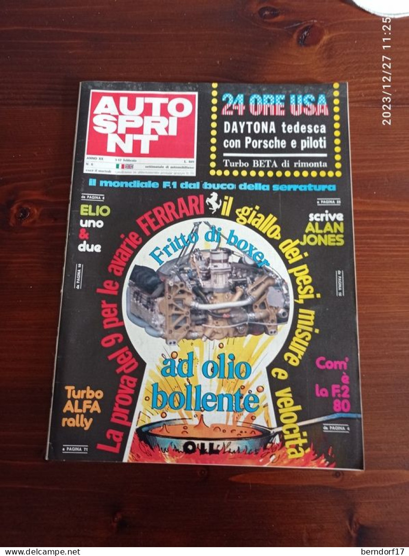 AUTOSPRINT - LOTTO - Car Racing - F1