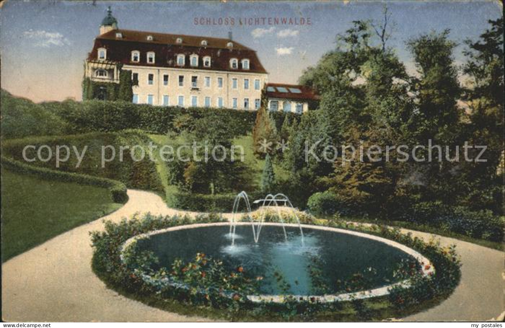 42242644 Lichtenwalde Sachsen Schloss Springbrunnen Lichtenwalde - Niederwiesa