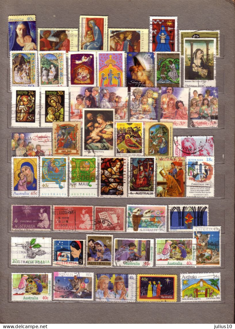 AUSTRALIA CHRISTMAS 49 Used (o) Different Stamps #1547 - Collezioni