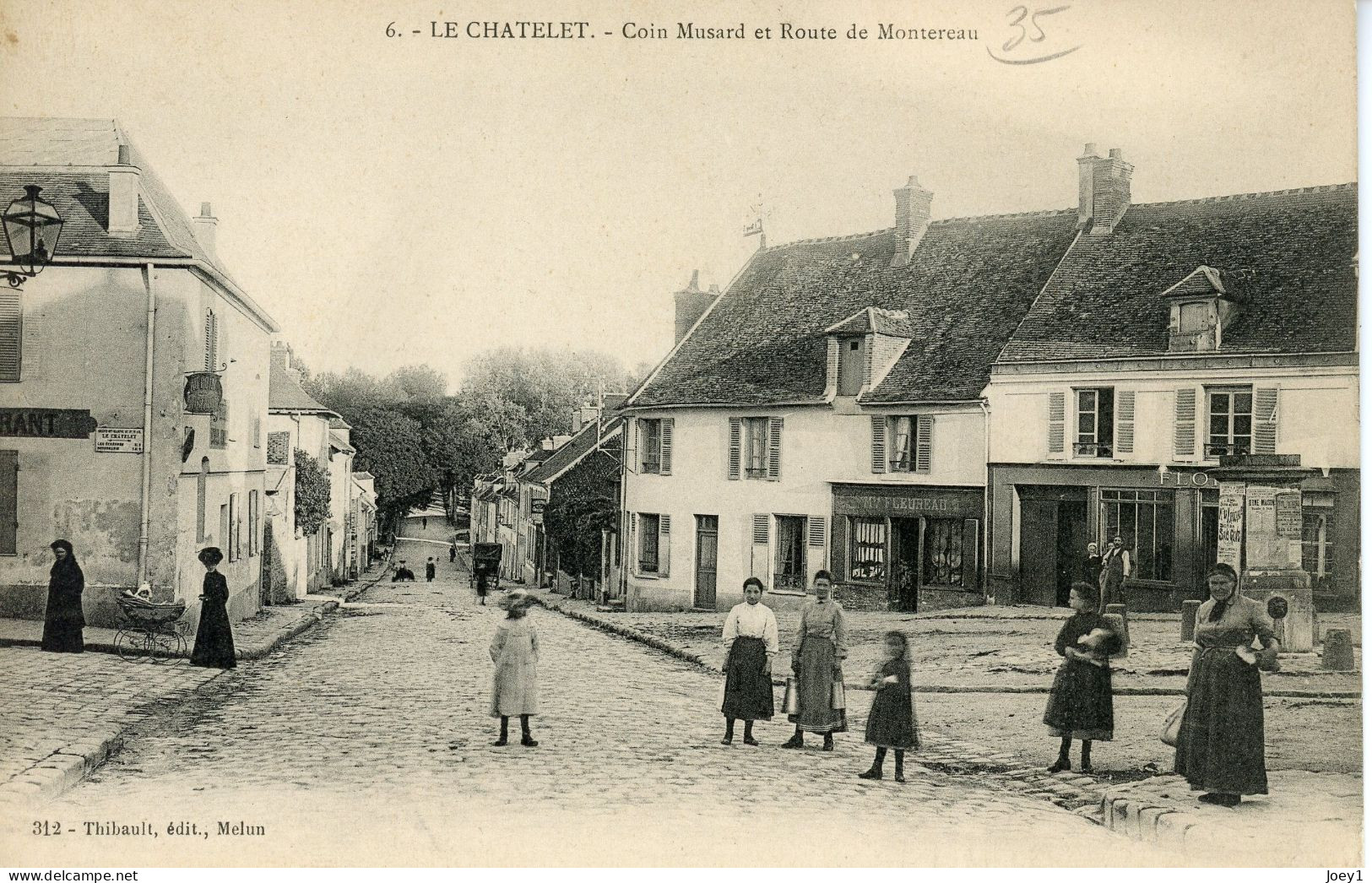 CPA Le Chatelet Coin Musard Et Route De Montereau - Le Chatelet En Brie