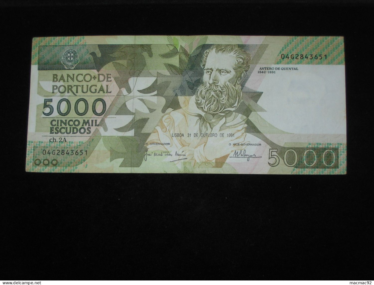 PORTUGAL - 5000 Cinco Mil Escudos 1991 - Banco De Portugal **** EN ACHAT IMMEDIAT **** - Portugal