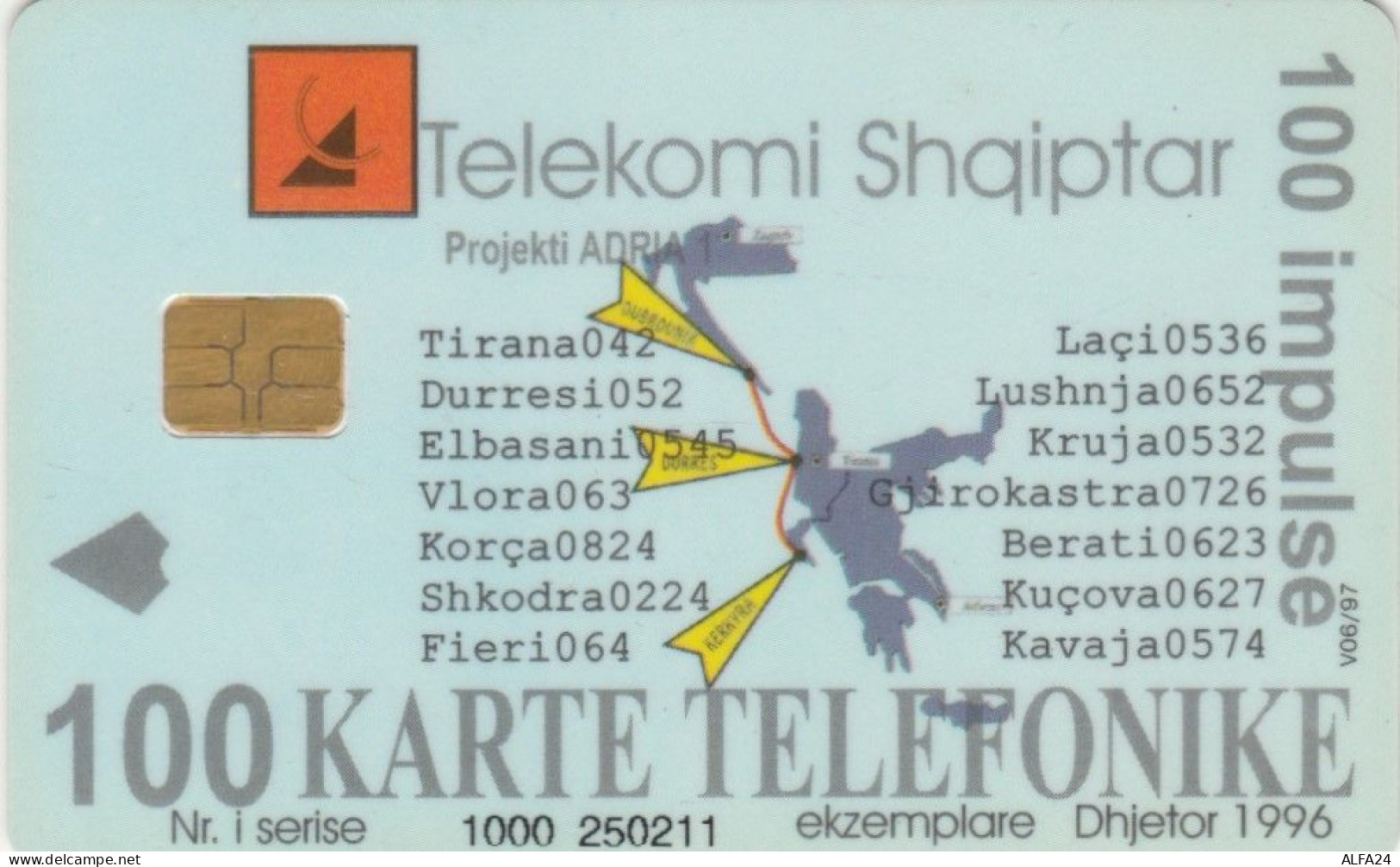 PHONE CARD ALBANIA (E84.20.4 - Albanie