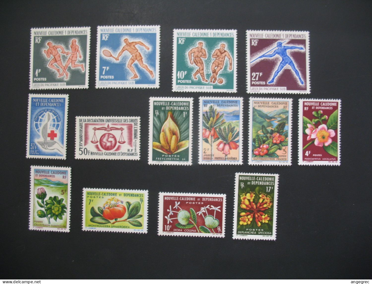Nouvelle-Calédonie 1963 à 1965 Stamps French Colonies N° 308 à 321 Neuf ** Cote : 82 € - Neufs