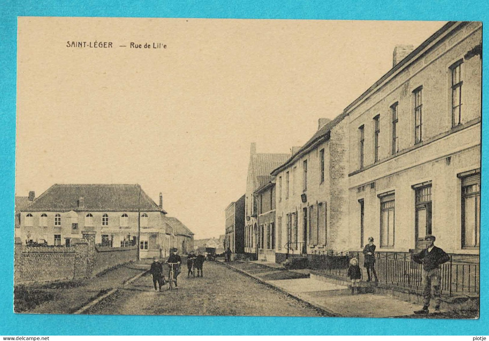 * Saint Leger (Estaimpuis - Hainaut - La Wallonie) * (E. Desaix) Rue De Lille, Animée, Enfants, Unique, TOP, Rare - Estaimpuis