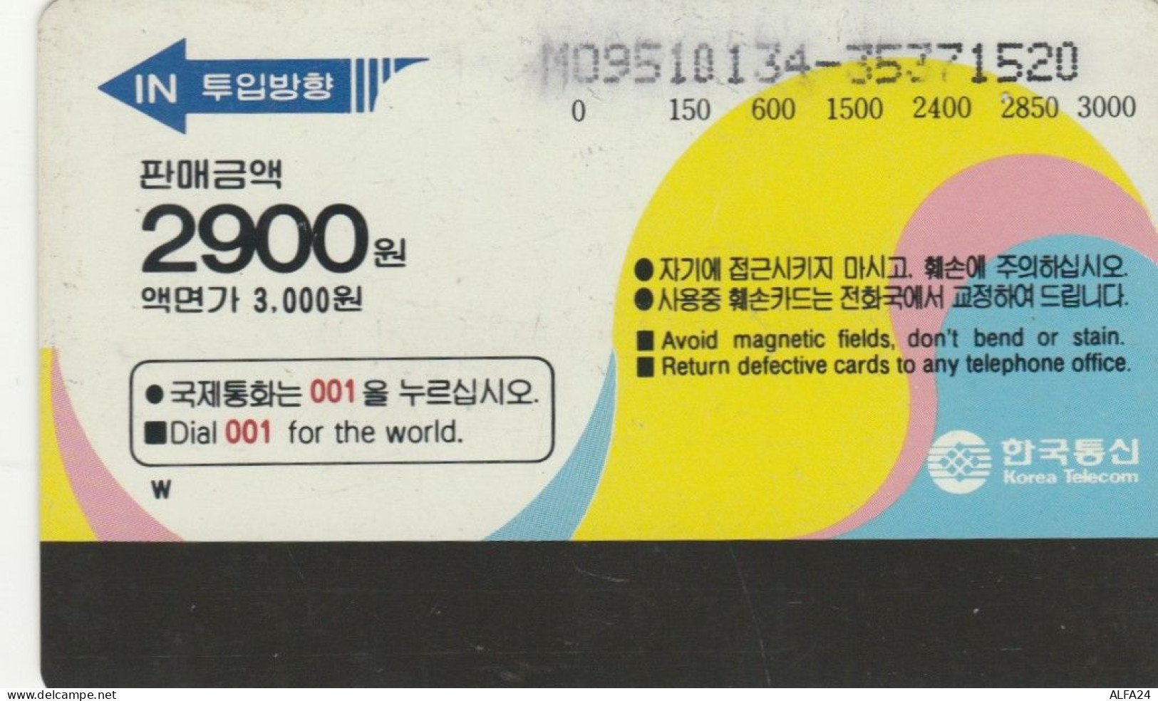 PHONE CARD COREA SUD (E85.49.6 - Corée Du Sud