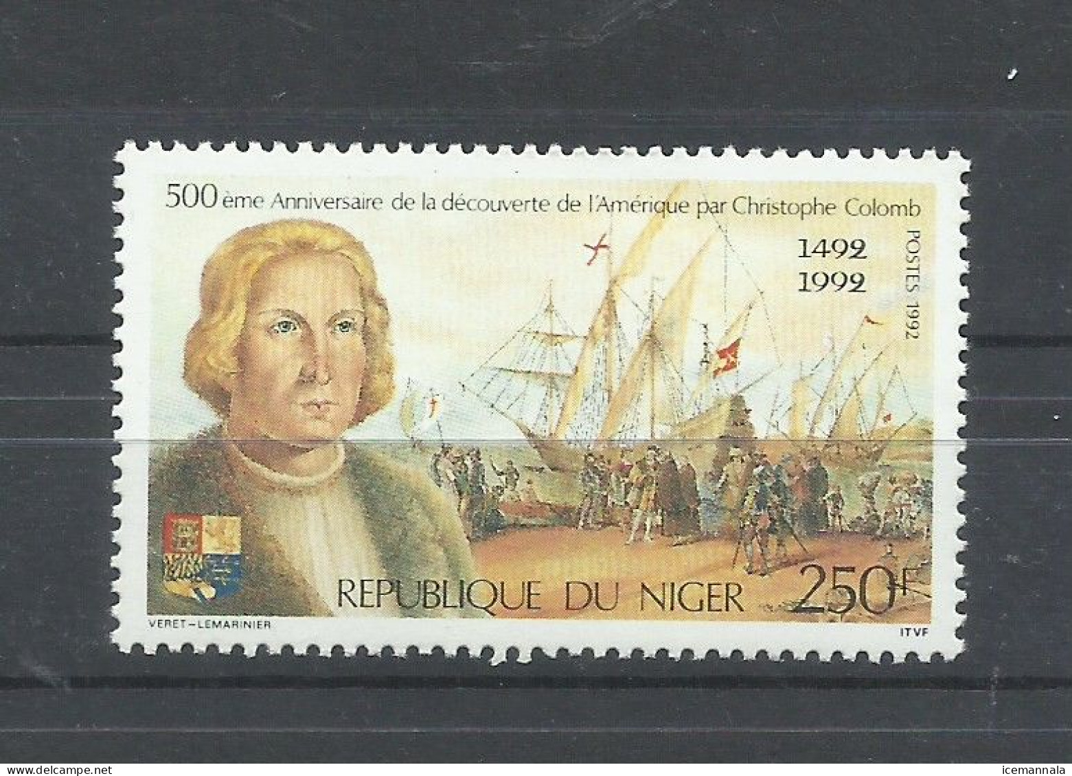 NIGER   YVERT   831   MNH  ** - Christoffel Columbus