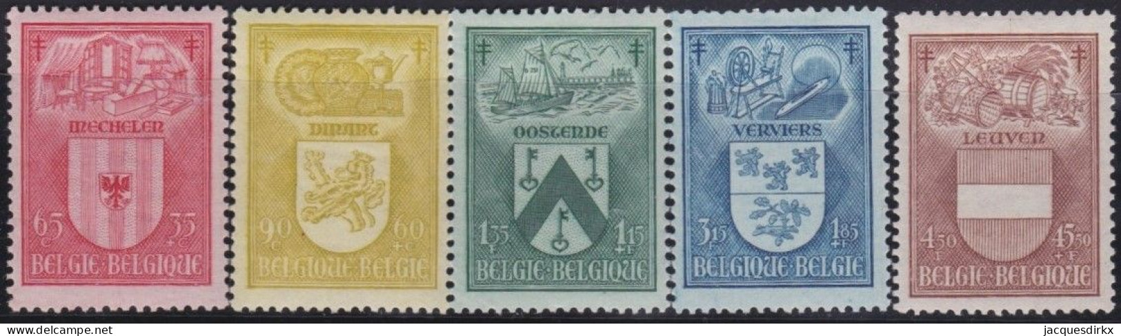 Belgie  .   OBP    .    743/747    .    *    .   Ongebruikt Met Gom    .   /   .    Neuf Avec Gomme - Unused Stamps